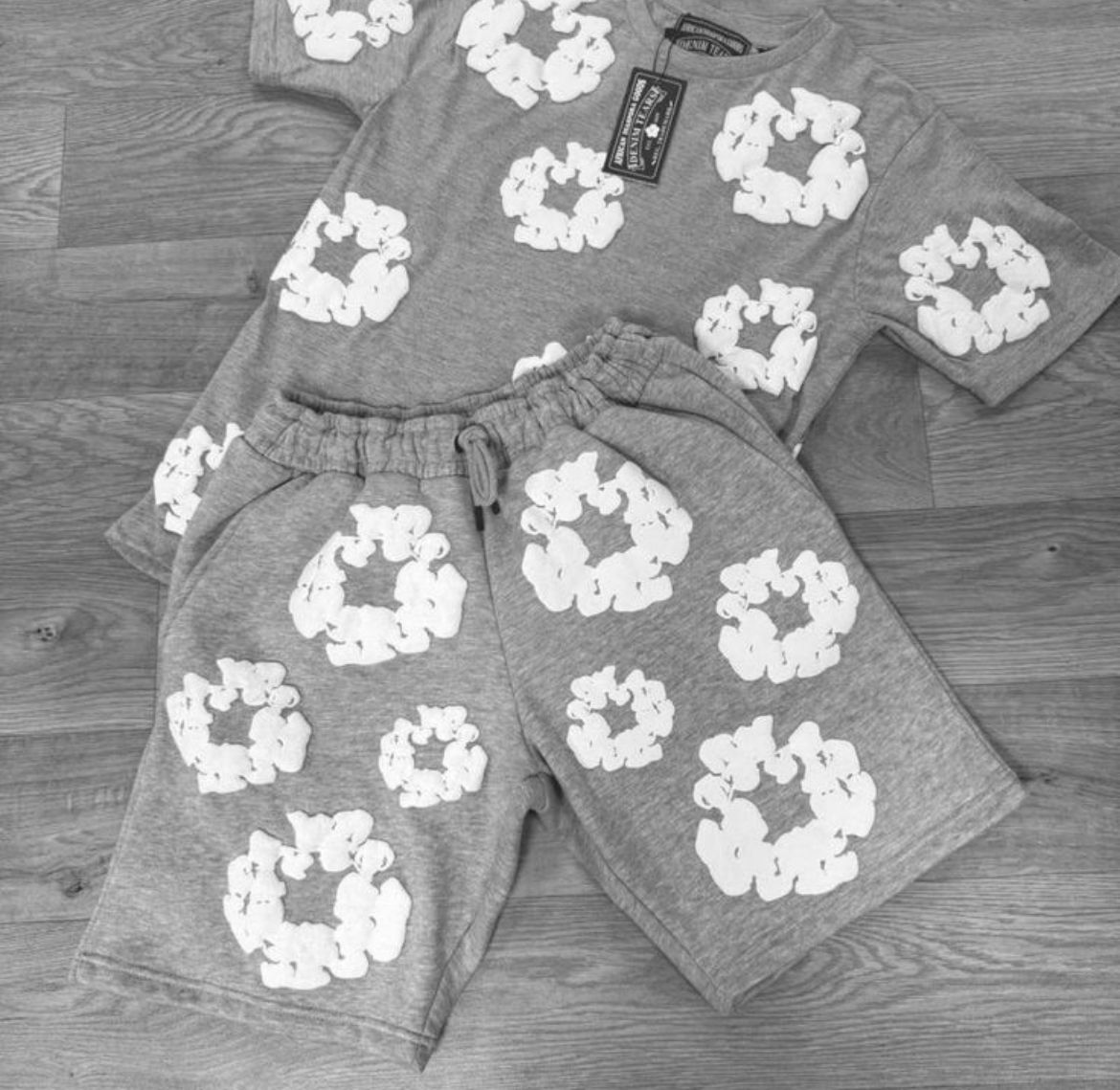 Denim Tears Compleu gri premium